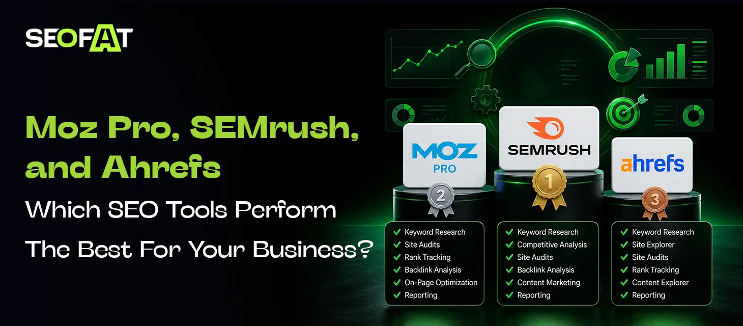 Ahrefs vs. Semrush vs. Moz