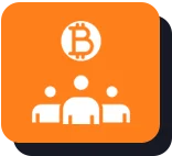 Icon depicting three user silhouettes.
