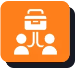 Icon depicting three user silhouettes.