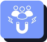 Orange lightbulb icon on a purple background