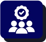 Icon depicting three user silhouettes.