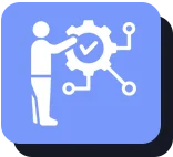 Cursor icon on a teal background