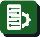 Cursor icon on a teal background