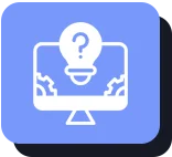 Shopping cart icon on purple background.