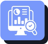 Shopping cart icon on purple background.