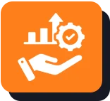 Shopping cart icon on purple background.