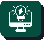 Cursor icon on a teal background.