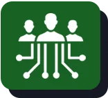 Icon depicting three user silhouettes.