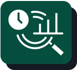 آیکون مکان‌نما روی پس‌زمینه فیروزه‌ای.