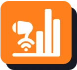 Orange lightbulb icon on a purple background