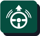Icon plaustri emptionis in fundo purpureo.