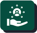 Icon depicting three user silhouettes.