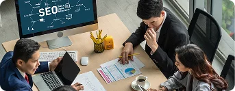 SEO professionals optimizing client content