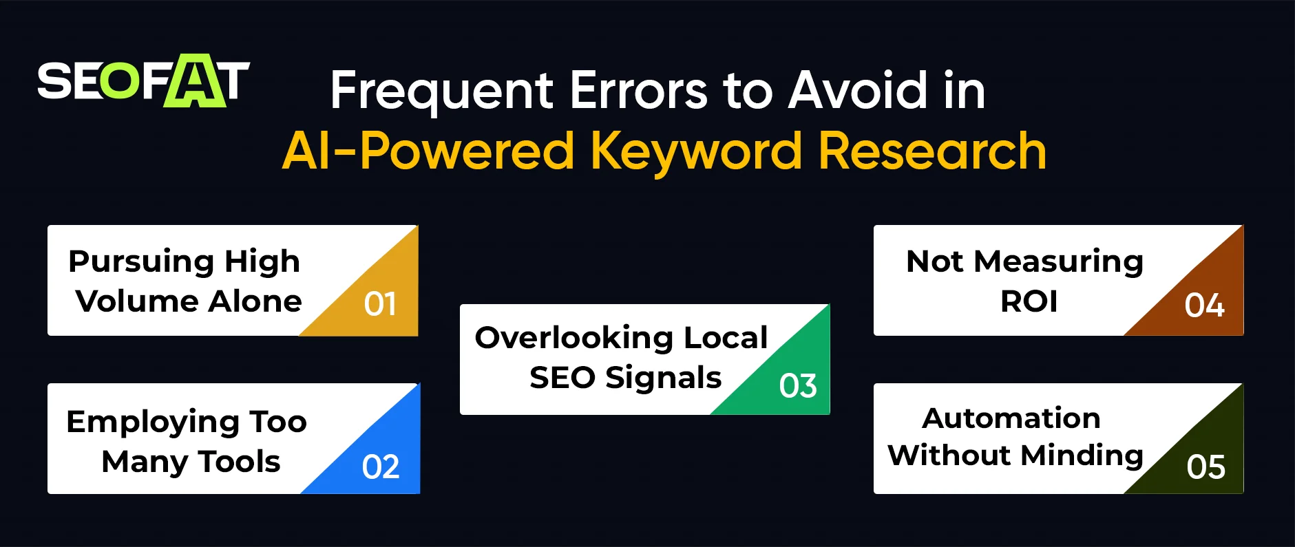 Frequent Errors to Avoid in AI-Powered Keyword Research